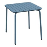 BRIO Slat Τραπέζι-Pro Κήπου - Βεράντας, Μέταλλο Βαφή Sandy Blue 5415C 70x70x73cm - Image 4