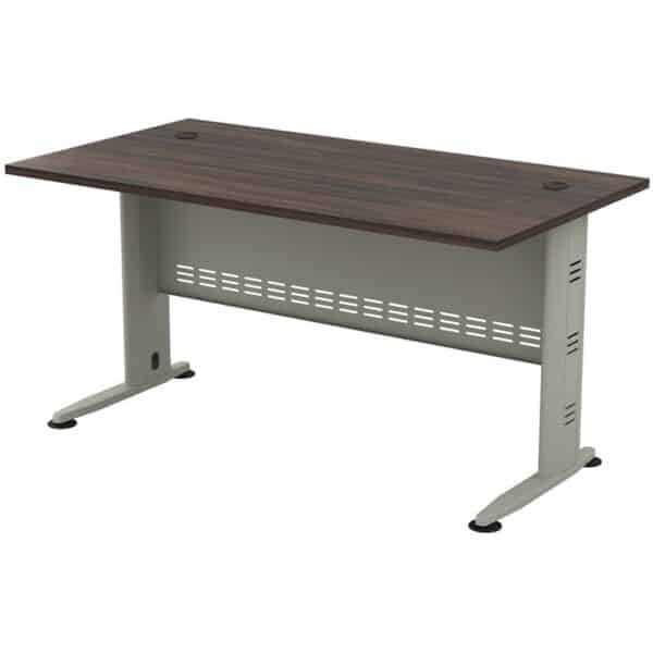 COMPACT Γραφείο Απόχρωση Γκρι - Σκούρο Καρυδί 150x80x75cm - Image 3