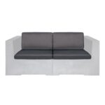 CONCRETE Set Μαξιλάρια Καναπέ Γκρι Ύφασμα Water Repellent 4 Tεμάχια Καθ:67x66x8 -Πλάτ:67x15/8x30cm - Image 3