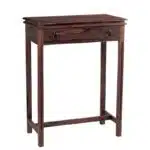 CONSOLE Κονσόλα 1 Συρτάρι Ξύλο Sheesham Καρυδί 60x34x80cm - Image 3