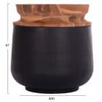 ΔΙΑΚΟΣΜΗΤΙΚΑ ΒΑΖΑ ΔΑΠΕΔΟΥ 2ΤΜΧ LINTER HM21140.01 FIBER CEMENT ΜΑΥΡΟ-ΞΥΛΟ ΤΕΑΚ 47Υ & 60Υεκ - Image 2