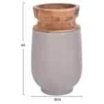 ΔΙΑΚΟΣΜΗΤΙΚΑ ΒΑΖΑ ΔΑΠΕΔΟΥ 2ΤΜΧ LINTER HM21140.03 FIBER CEMENT ΓΚΡΙ-ΞΥΛΟ ΤΕΑΚ 47Υ & 60Υεκ - Image 3