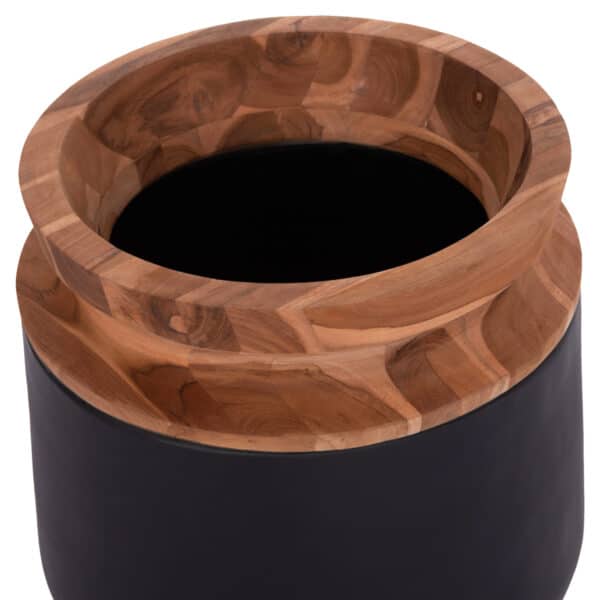 ΔΙΑΚΟΣΜΗΤΙΚΑ ΒΑΖΑ ΔΑΠΕΔΟΥ 2ΤΜΧ LINTER HM21140.01 FIBER CEMENT ΜΑΥΡΟ-ΞΥΛΟ ΤΕΑΚ 47Υ & 60Υεκ - Image 4