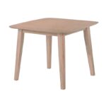 DOM Τραπέζι, Mdf Απόχρωση Oak 90x90x74cm - Image 3