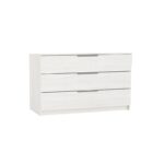 DRAWER Συρταριέρα με 3 Συρτάρια, Απόχρωση Άσπρο 80x40x64cm - Image 3