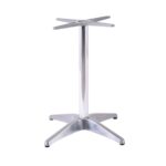 FACTORY Βάση Τραπεζιού Αλουμίνιο Απόχρωση Shiny Silver (2,35kg) 66x66cm H.69cm - Image 4