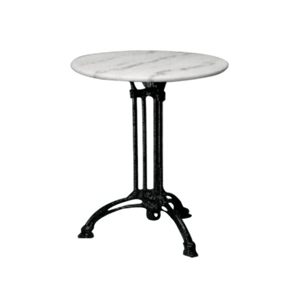 EKO Τραπέζι Τρίνυχο Μαντέμι, Μάρμαρο Φ60  H.74cm - Image 4