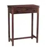 CONSOLE Κονσόλα 1 Συρτάρι Ξύλο Sheesham Καρυδί 60x34x80cm - Image 6
