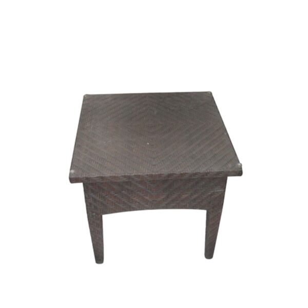 FLORIDA Βοηθ.Τραπεζάκι Wicker Καφέ 63x63x56cm - Image 4