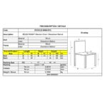 RAWAT Καρέκλα Ξύλο Sheesham Καρυδί 45x51x100cm - Image 6