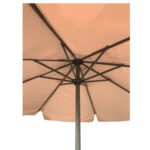 ΟΜΠΡΕΛΑ Αλουμινίου Σκελετός Ανθρακί - Ύφασμα Μπεζ Φ 2m (H 2,2m) - Image 8