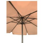 ΟΜΠΡΕΛΑ Αλουμινίου Σκελετός Ανθρακί, Ύφασμα Μπεζ Φ 3m (H 2,4m) - Image 9