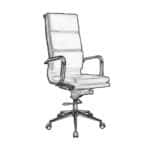 BF4800 Πολυθρόνα Διευθυντή Μέταλλο Χρώμιο - PU Μαύρο 55x66x116/126cm - Image 7