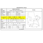 BF4800V Πολυθρόνα Γραφείου Επισκέπτη, Μέταλλο Χρώμιο, PU Μαύρο 55x63x92cm - Image 14