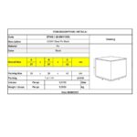 CONY Σκαμπό Βοηθητικό, PU Μαύρο 37x37x42cm - Image 8