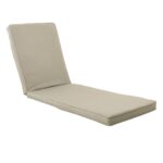 LOUNGER Μαξιλάρι Ξαπλώστρας Ύφασμα Εκρού με Βάτα και Φερμουάρ 196(78+118)x60x8cm - Image 4