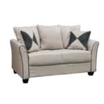 ASHLEY Καναπές Σαλονιού - Καθιστικού 2Θέσιος, Ύφασμα Μπεζ 142x80x88cm - Image 5