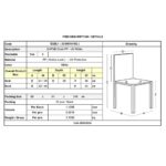 DAFNE Καρέκλα Τραπεζαρίας Κήπου Στοιβαζόμενη, PP Rattan Look UV Protection, Άσπρο 46x55x85cm - Image 8