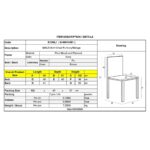 MALEVA-H Καρέκλα Ξύλο - PU Ivory 46x61x100cm - Image 6