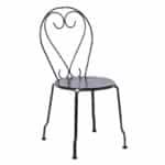 BISTRO Καρέκλα Μέταλλο Βαφή Μαύρο 41x48x90cm - Image 5