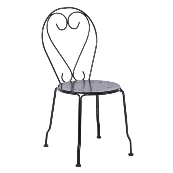 BISTRO Καρέκλα Μέταλλο Βαφή Μαύρο 41x48x90cm - Image 5