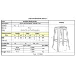 RELIX Σκαμπό Bar-Pro, Στοιβαζόμενο, Μέταλλο Βαφή Metal με Διακοσμητική Σκουριά 43x43 H.76cm - Image 6