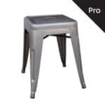 RELIX Σκαμπό-Pro, Στοιβαζόμενο, Μέταλλο Βαφή Metal με Διακοσμητική Σκουριά 39x39x45cm - Image 4