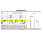 BISTRO Καρέκλα Μέταλλο Βαφή Άσπρο 41x48x90cm - Image 6