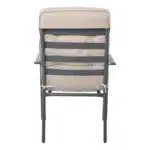 ASTOR Πολυθρόνα Κήπου - Βεράντας, Μέταλλο Βαφή Ανθρακί, Μαξιλάρι Μπεζ 60x77x104cm - Image 10