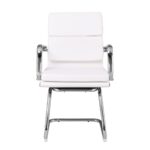 BF4800V Πολυθρόνα Γραφείου Επισκέπτη, Μέταλλο Χρώμιο, PU  Άσπρο 55x63x92cm - Image 13