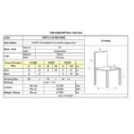 CROFT Καρέκλα Τραπεζαρίας - Κουζίνας, Μέταλλο Χρώμιο, PU Cappuccino 43x58x102cm - Image 6