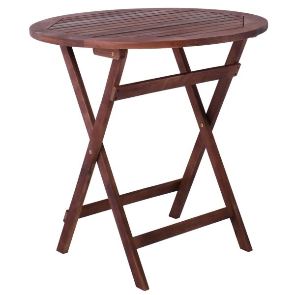 EASY Τραπέζι Πτυσσόμενο Ξύλο Acacia Φ60cm H.70cm - Image 4