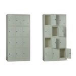 LOCKER 12 Θέσεων Μέταλλο Βαφή  Άσπρο 90x40x185cm - Image 4