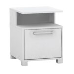 DECON Κομοδίνο Απόχρωση Άσπρο 40x40x50cm - Image 4