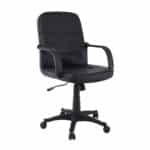 BF1300 Πολυθρόνα Γραφείου PU Μαύρο 57x64x90/100cm - Image 7