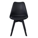 MARTIN-II Καρέκλα PP Μαύρη, Μονταρισμένη Ταπετσαρία 49x56x83cm - Image 10