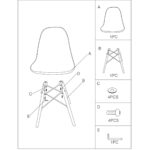 ART Wood Καρέκλα Τραπεζαρίας - Κουζίνας, Πόδια Οξιά, Κάθισμα PET Clear - 1 Step K/D 45x48x81cm - Image 13