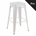 RELIX Σκαμπό Bar-Pro H.67cm, Στοιβαζόμενο, Μέταλλο Βαφή Άσπρο 43x43 H.67cm - Image 5