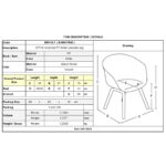 OPTIM Πολυθρόνα Ξύλινο Πόδι Οξιά Φυσικό, PP Άσπρο 54x51x79cm - Image 12