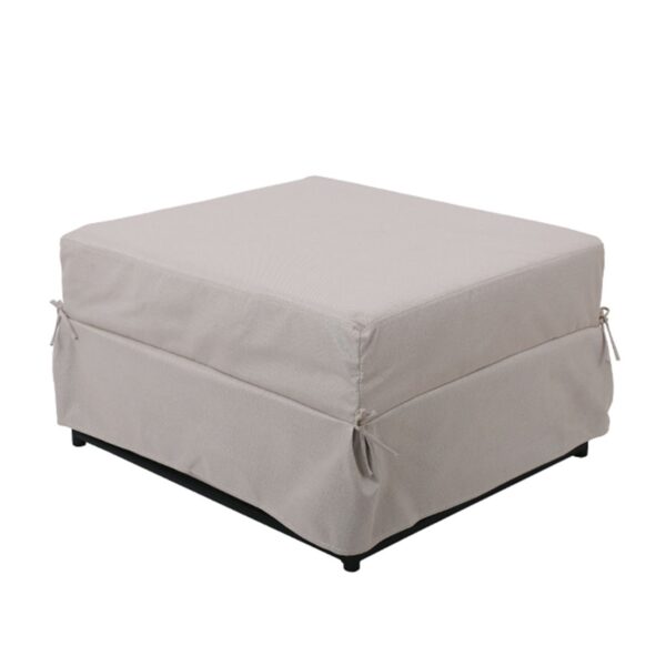 LOGAN Σκαμπό - Κρεβάτι Σαλονιού - Καθιστικού, Στρώμα 7cm, Ύφασμα Εκρού 72x65x42cm Bed:72x180x42cm - Image 7