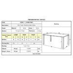 RIO Τραπέζι Κήπου - Βεράντας, Μέταλλο Βαφή  Άσπρο, Γυαλί 150x90x71cm - Image 6