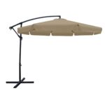 ΟΜΠΡΕΛΑ HANGING Αλουμινίου Σκελετός Ανθρακί, Ύφασμα Μπεζ, Βάση Μέταλλο Βαφή Ανθρακί Φ 3m (H 2,6m) - Image 4