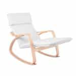 HAMILTON Super Relax Πολυθρόνα Σαλονιού - Καθιστικού, Σημύδα, Ύφασμα Άσπρο 67x105x90cm - Image 7