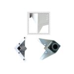 Ποδαράκια - Ρεγουλατόροι Μέταλλο Βαφή Άσπρα H.10cm - Image 4