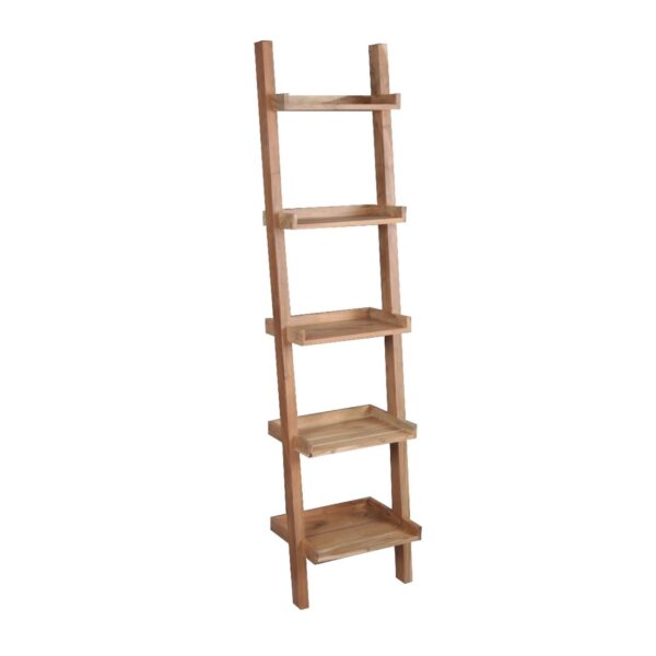 LADDER Βιβλιοθήκη - Ραφιέρα Ξύλο Ακακία Φυσικό 45x35x190cm - Image 4