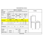 HILTON Καρέκλα Μέταλλο Βαφή Light Gold, Ύφασμα Γκρι 44x55x93cm - Image 6