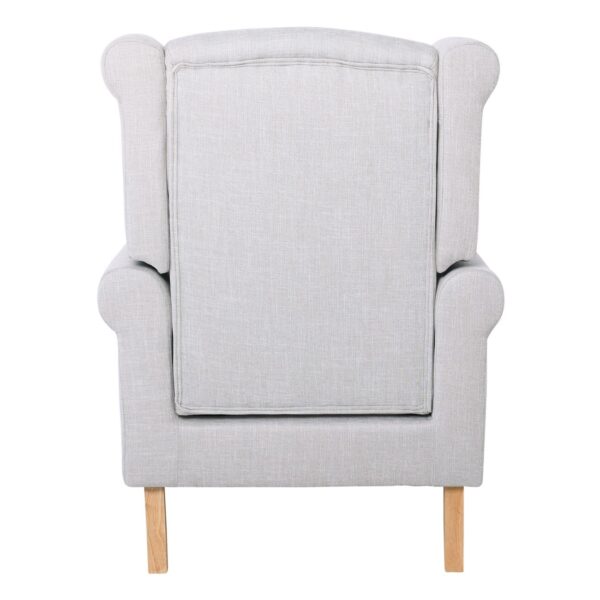 ROSY Πολυθρόνα - Μπερζέρα Φυσικό, Ύφασμα Εκρού 76x80x103cm - Image 10