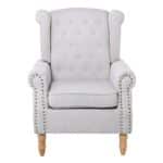 ROSY Πολυθρόνα - Μπερζέρα Φυσικό, Ύφασμα Εκρού 76x80x103cm - Image 11