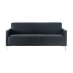 STYLE Καναπές Σαλονιού Καθιστικού, 2Θέσιος, Pu Μαύρο K/D 112x71x72cm - Image 5
