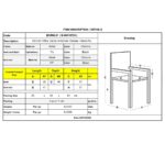 DENIM Πολυθρόνα Γραφείου Επισκέπτη Χρώμιο, Pu Μαύρο 57x60x83cm - Image 8